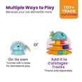 thumbnail image 4 of Catstages 2-in-1 Dart N’ Dash Electronic Feather Cat Toy, Motion-Activated, Ball Track Add-On, Blue, 4 of 7