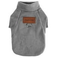 thumbnail image 2 of Deago Dog Sweater Winter Fleece Pet Clothes Sweatshirt Pullover Jacket with D-Ring Leash Cold Weather Coat Hoodie for Small Medium Dogs Cats (Gray, M), 2 of 9