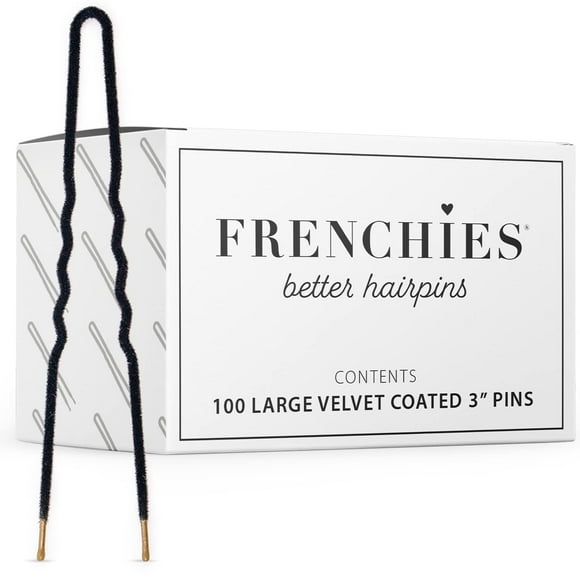 Frenchies Ultra Flocked Extra Soft French Twist Hair Pins for Women, Girls, Teens Buns, Wedding Hair Accessories, Womens Updo Hairstyles, Hair Extensions o