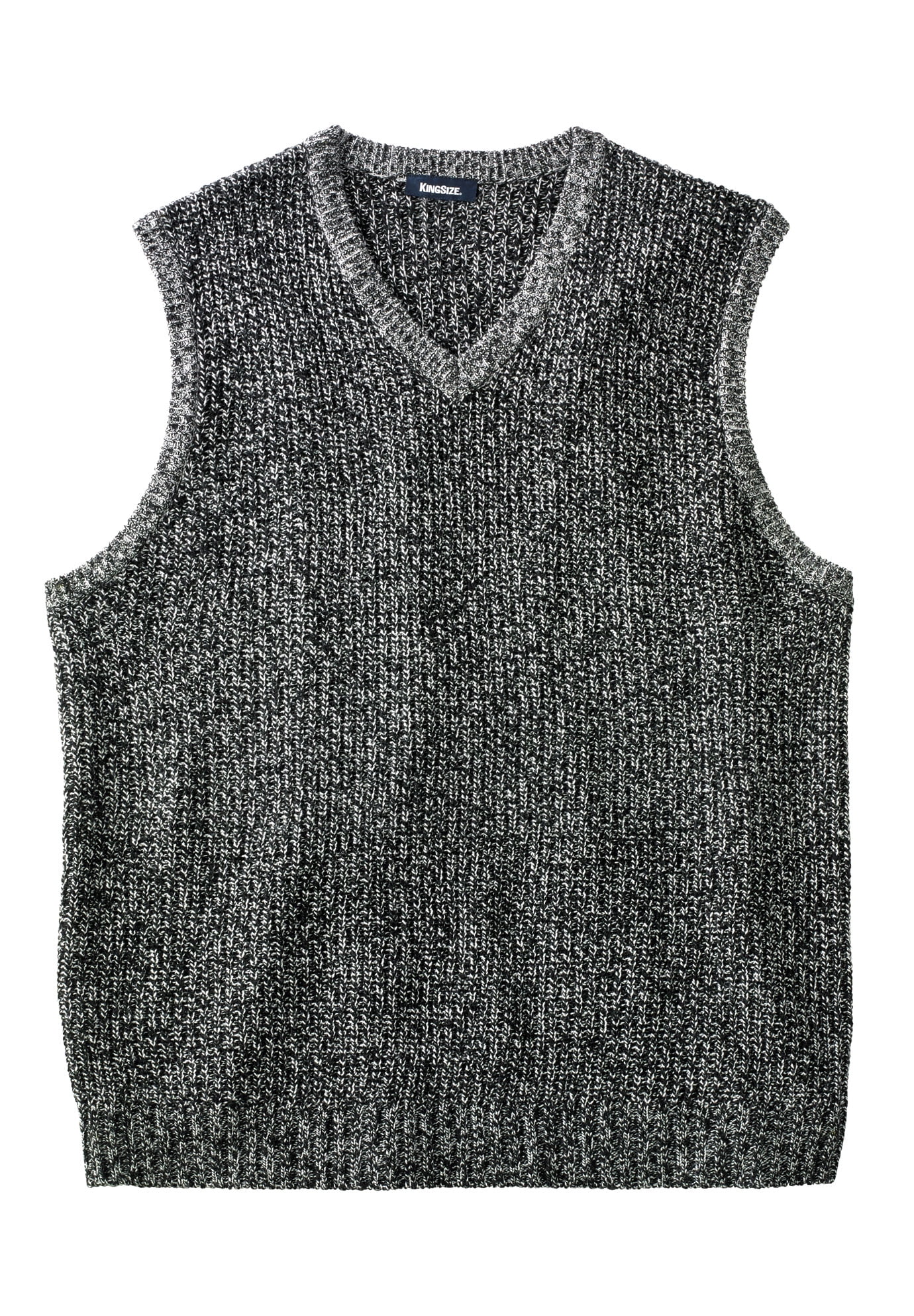 Kingsize Men's Big & Tall Shaker Knit V-Neck Sweater Vest - Walmart.com