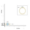 thumbnail image 6 of ANGARA Natural Aquamarine with Diamond Collar Solitaire Engagement Ring in 14K Yellow Gold for Women (Size-7x5mm) | March Birthstone, Anniversary, Jewelry Gift for Women | Natural Aquamarine Ring, 6 of 10