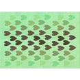 thumbnail image 1 of Ahgly Company Indoor Rectangle Patterned Green Snake Green Area Rugs, 7' x 9', 1 of 6