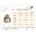 thumbnail image 2 of Kucnuzki 6 Months Baby Boy Winter Tops Baby Boy Coats 9 Months Long Sleeve Checkboards Prints Button-Up Hoodie Coat Brown, 2 of 7
