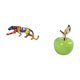 thumbnail image 5 of Estatua Escultura Animal Figura Artesanal Adorno para Decoración Estantería Interior Hogar Estantería Obra de Arte Simulación Fruta de Cerám, 5 of 8