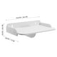 thumbnail image 3 of 2 estantes de pared decorativos para almacenamiento de pared para dormitorio, sala de estar, baño, cocina, 3 of 4