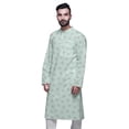 thumbnail image 4 of Atasi Indian Long Kurta For Mens Summer Wear Cotton Poplin Wedding Kurta Shirt, 4 of 7