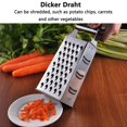 thumbnail image 2 of The Square Grater Is Made Of 4-sided Stainless Steel With An Ultra-sharp Grater, 2 of 5