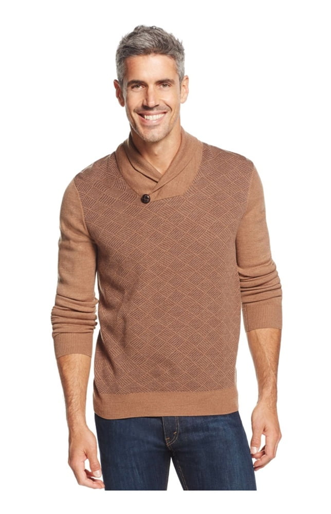Geoffrey Beene - Geoffrey Beene Mens Diamond-Print Pullover Sweater - Walmart.com - Walmart.com