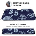 thumbnail image 4 of GZHJMY Car Front Windshield Sunshade UV Heat Protection, Foldable Auto Windshield Sun Visor for Sedan SUV Snowflake Watercolor Doodle, Car Sunscreen51x27.5inch Keep Vehicle Cool, 4 of 6
