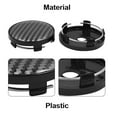 thumbnail image 5 of 4 Pcs Black 60mm Dia 5 Clips Wheel Tyre Center Hub Caps Cover for Cars, 5 of 6