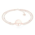 thumbnail image 1 of SERASAR 925 Sterling Silver Anklet "Life" with 18k Gold Plating, RoseGold, Including Gift box, 1 of 5