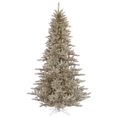 thumbnail image 1 of Vickerman K166375 Arbre de Noël Artificiel en Sapin Champagne 7.5 Pi x 52 Po Non Éclairé avec 1634 Bouts, 1 of 3