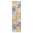 thumbnail image 2 of World Rug Gallery Large Floral Distressed Stain Resistant Soft Area Rug - Yellow 2'x7', 2 of 9