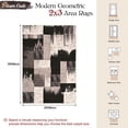 thumbnail image 6 of Bleum Cade Area Rugs 2x3 Entryway Rug,Modern Geometric Patchwork Non Slip Rugs for Entryway, Washable Abstract Area Rug Door Mat Indoor, Rockwood Collection Welcome Mat for Kitchen,Chocolate, 6 of 9