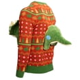 thumbnail image 6 of UglyChristmasSweater 3D Dinosaur Triceritops Detacheable Stuffed Animal Funny Knitted Multicolor, 6 of 7