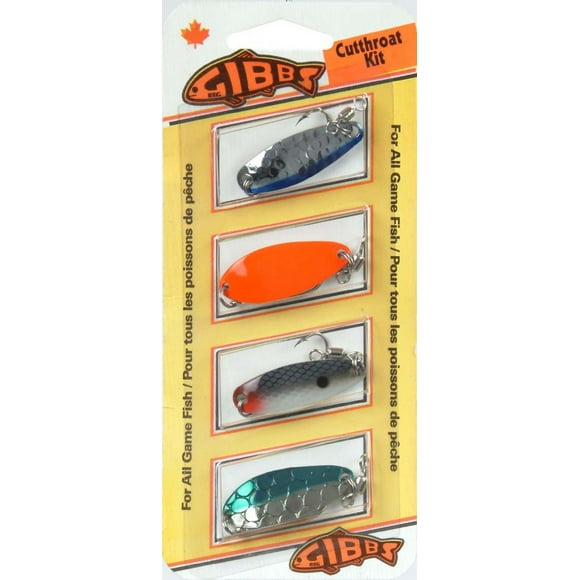 Ensemble de leurres Cutthroat de Gibbs Delta L'ensemble de leurres Cutthroat est une combinaison de leurres adaptés à une grande variété d'espèces et de combinaisons de pêche. Ils offrent une valeur énorme sur les ensembles individuels.