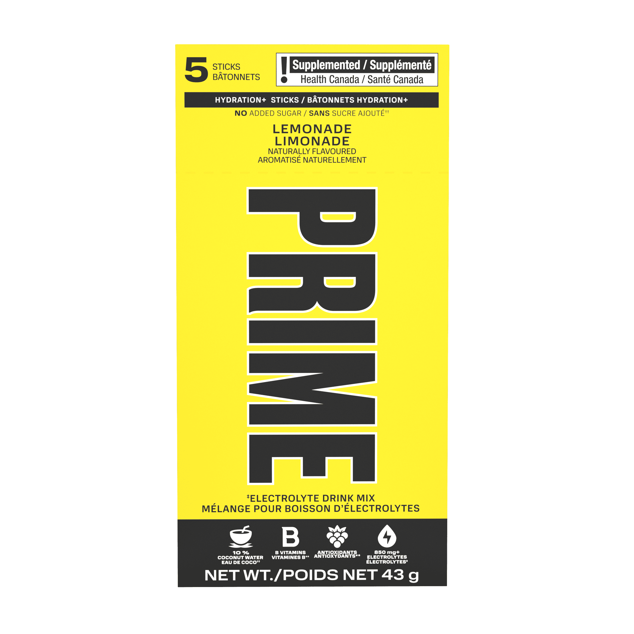 PRIME Bâtonnets Hydration Limonade