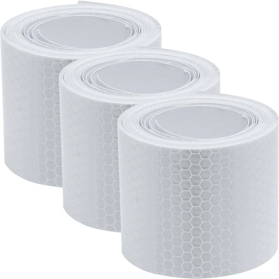 HEMOTON  3 Rolls Reflectors Your Fence Safety Tape Reflective Sticker