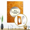 thumbnail image 3 of Designart "Orange Abstract Swirl Assemblage VI" Abstract Collages Mirror Wall Decor - Modern Orange Abstract Large Printed Mirror Wall Decor For Bedroom - 32" x 24" Inch, 3 of 5