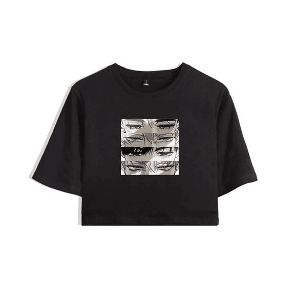 Alien Stage Merch Crop Top ALNST T-Shirt Eyes Poster Short Sleeve For Fans Summer Top