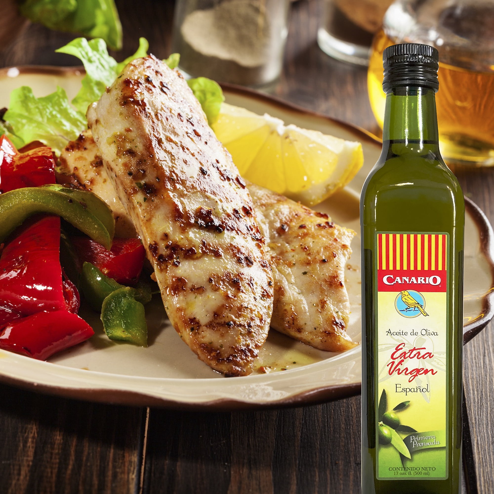 Canario Spanish Extra Virgin Olive Oil (17 fl oz / 500 ml)