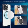 thumbnail image 2 of ShellTech Compatible with iPhone 11 Pro Max Magnetic Clear Case,Luxury Plating Electroplated Transparent Shockproof MagSafe Case with Full Camera Lens Protector for Women Girl Men,Black, 2 of 5