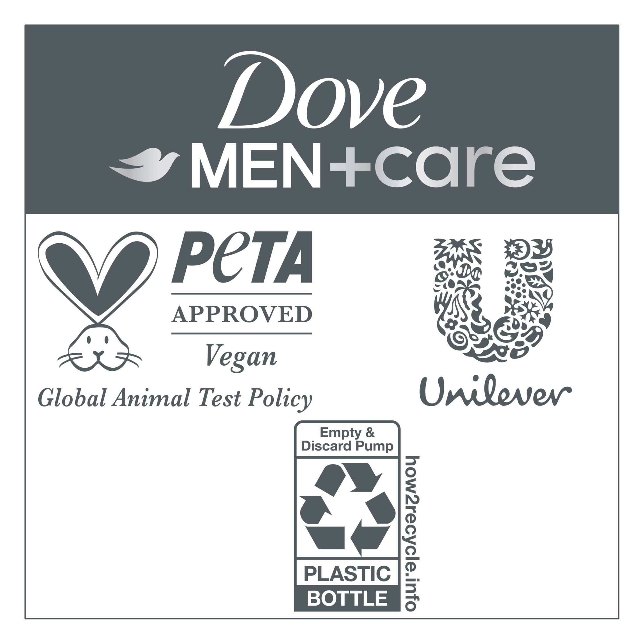 (4 pack) Dove Men+Care 2-in-1 Shampoo + Conditioner to Improve Scalp Health Anti-Dandruff with Pyrithione Zinc, 18 fl oz