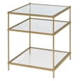 thumbnail image 4 of Fox Hill Trading Millenial Glass and Metal End Table in Gold, 4 of 5