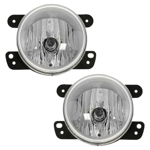 TRQ Fog Light Set Driver & Passenger Side Fits 2005-2010 Chrysler 300 2006-2009 PT Cruiser 2009 Dodge Journey 2005-2008 Magnum 2007-2010 Jeep Wrangler CH2590109
