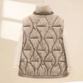 thumbnail image 4 of WTOBBY Women's Minimalist Short-Length Warm And Stylish Winter Coat, Simple and Modern Short Jacket for Warmth and Style in Cold Weather,Khaki L, 4 of 4