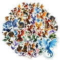 thumbnail image 3 of 35pcs-50pcs Colorful Dragon Stickers Fantasy Dragon PVC Dragon Stickers for Laptops Phone Guitar, 3 of 9