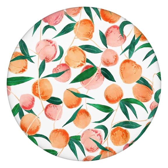 Round Picnic Table Cloth 100% Waterproof & Oil Proof, Elastic Fitted Table Cover for 36"-44" Round Tables, for Dining, Camping, Outdoor