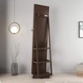 thumbnail image 4 of SogesPower Full Length Mirror Jewelry Cabinet Free Standing Armoire Storage Organizer Brown, 4 of 8