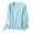 Light blue, variant on Clearance! Womens Tops Ladies' Solid Tone Buttoned Mercerized Cotton Loose Sweater with Cardigan Jacket Plus Size Tops for Women Pink,3Xl