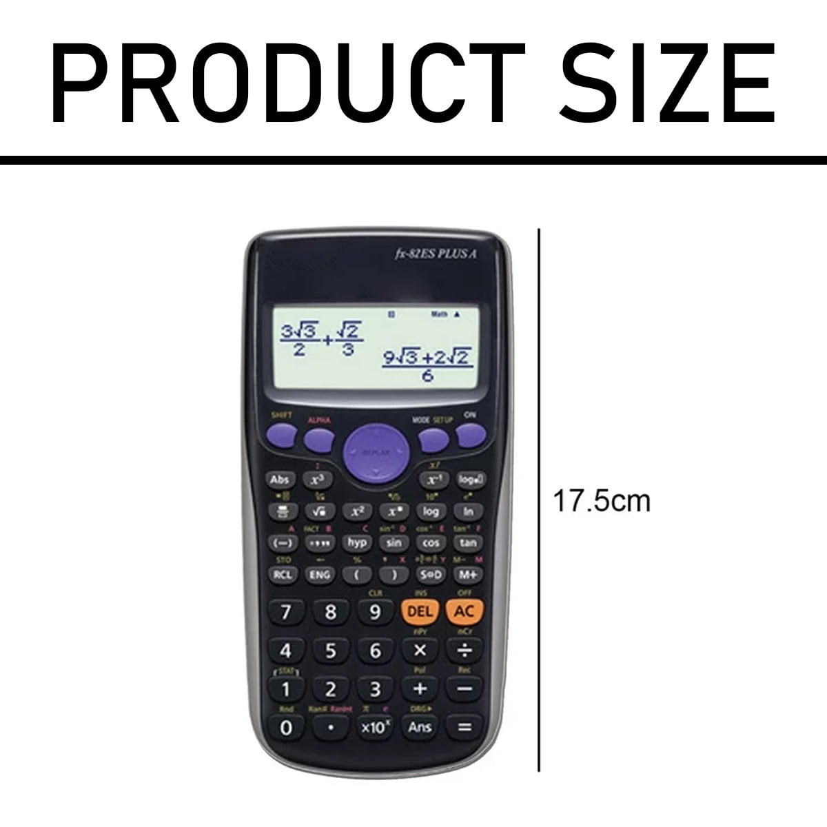 fx 300ES PLUS wissenschaftlicher Taschenrechner schwarz Walmart
