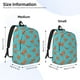 thumbnail image 2 of Disketp Funny Chicken print Canvas Backpack Lightweight Travel Daypack Student Rucksack Laptop Backpack-Small, 2 of 5