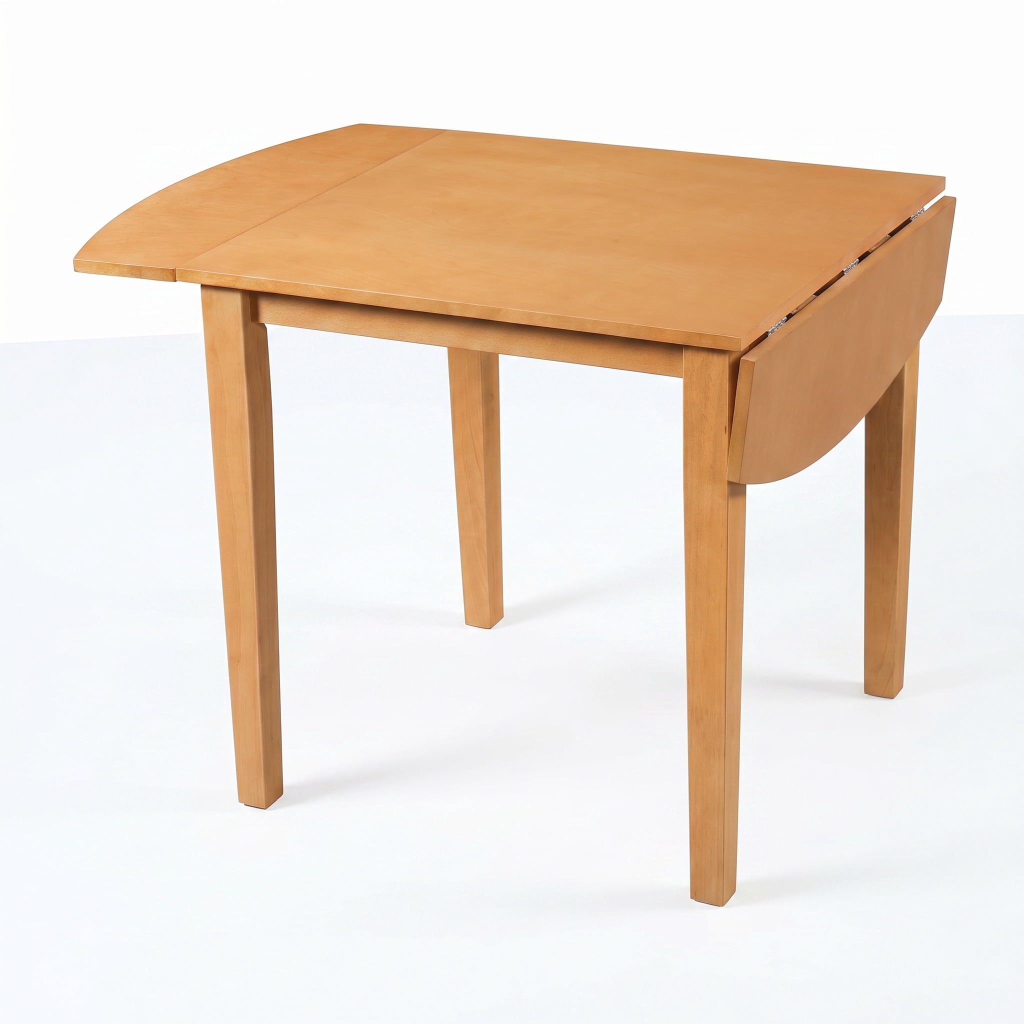 Euroco 29.5"-47.3" Extendable Dining Table for 2-4 People, Farmhouse Wooden Kitchen Table with Drop Leaf for Dining Room,Space Saving,Natural