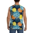 thumbnail image 4 of Daiia Sunflowers Printed Men's Tank Tops,Casual Soft Sleeveless Gym Muscle Shirts Bodybuilding Tee-Large, 4 of 8
