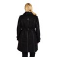 thumbnail image 2 of Women's Plus Updated Fashion Double Breasted Pea Coat With Faux Leather Trim, 2 of 3