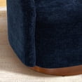 thumbnail image 6 of Tabaray Swivel Accent Chair Set of 2,  30.3" Barrel Chair, Chenille Comfy Round Sofa Chair, 360° Club Swivel Lounge Chair Armchair with Wood Base for Living Room Bedroom Nursery, Salon, 6 of 8