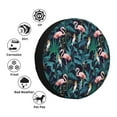 thumbnail image 4 of Yiaed Flamingos And Birds Print Tire Wheel Cover, Waterproof Spare Tire Cover Fit for Jeep, Truck,Trailer, RV, SUV, Camper and Most Vehicle-14 inch, 4 of 6