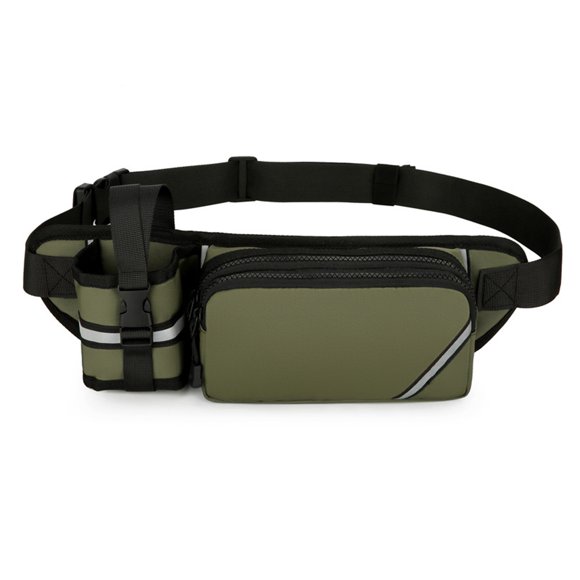Guardoinrt Bouteille de Course Randonnée en Oxford Ceinture en Tissu Oxford avec Porte-Bouteille d'Eau Bouteille d'Hydratation en Tissu Oxford pour Coureurs Vert