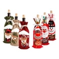 thumbnail image 3 of Funda para botella de vino navideña, adornos navideños para el hogar, adornos navideños 2023, regalos navideños, Año Nuevo 2024, 3 of 5