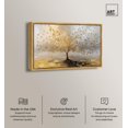thumbnail image 2 of Tree of Golden Leaves Canvas Colorful Tree Art by Art Remedy, Gold Frame, 45" x 30", 2 of 7