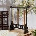 thumbnail image 4 of 12-Pin Wood Calligrapghy Brush Holder Chinese Brushes Hanger Japanes Calligraphy Pen Stand Rack Carving Sumi Brush Stand Painting Brushes Rack, 4 of 9
