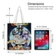 thumbnail image 5 of Cuphead Bolso de tela con estampado de lienzo para mujer, bolsa de compras reutilizable y estética, con cremallera interior, regalo para mujer, 35 × 40 cm., 5 of 6