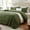 Olive Green, variant on Full/Queen Quilt Set 3 Pieces, Lightweight Olive Green Bedspread-90''x98'', Soft Microfiber Summer Quilt/Coverlet, Luxurious Warm Bedding Sets for All Seasons (Includes 1 Quilt, 2 Shams)