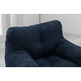 thumbnail image 4 of Bean Bag Chair, Soft Plush Teddy Fabric Lounge Chair for Adults Kids, Comfy Leisure Armchair with Button Tufted Decor for Bedroom, Living Room, Reading Nook, Dark Blue, 4 of 9