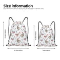 thumbnail image 2 of Saiise Funny Chicken Pattern Sports Drawstring Backpack - String Swim Gym Bag with Wet Proof Pocket for Women&Men-Medium, 2 of 6