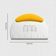 thumbnail image 2 of ZheElen Scraper Cake Noodle Spatula Stainless Steel TPR Handle Non-slip Pastry Edge Smooth Kitchen Baking Tool Slicer, 2 of 6